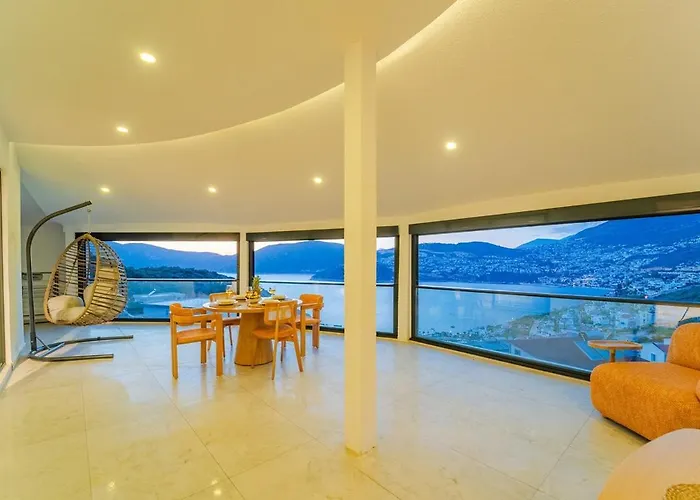 Full Sea View With Pool And Jacuzzi In Kalkan 4 公寓 卡斯