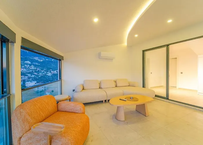 公寓 Full Sea View With Pool And Jacuzzi In Kalkan 4 卡斯