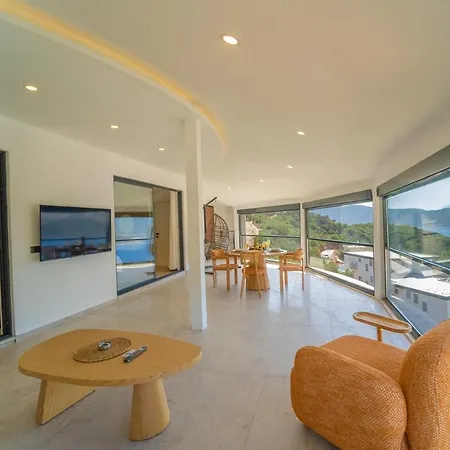 Full Sea View With Pool And Jacuzzi In Kalkan 4 * Kaş
