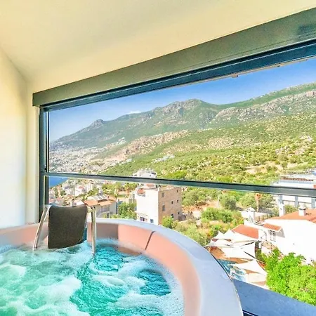 Apartmán Full Sea View With Pool And Jacuzzi In Kalkan 4