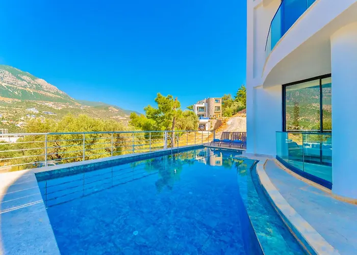 Full Sea View With Pool And Jacuzzi In Kalkan 4 * Kas