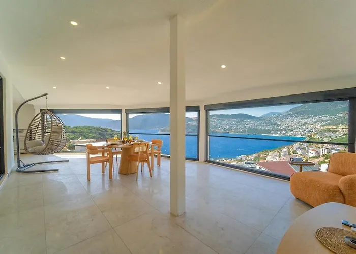 Apartment Full Sea View With Pool And Jacuzzi In Kalkan 4 Kas