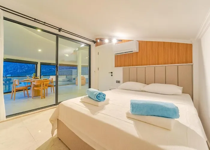 Full Sea View With Pool And Jacuzzi In Kalkan 4 Apartment *