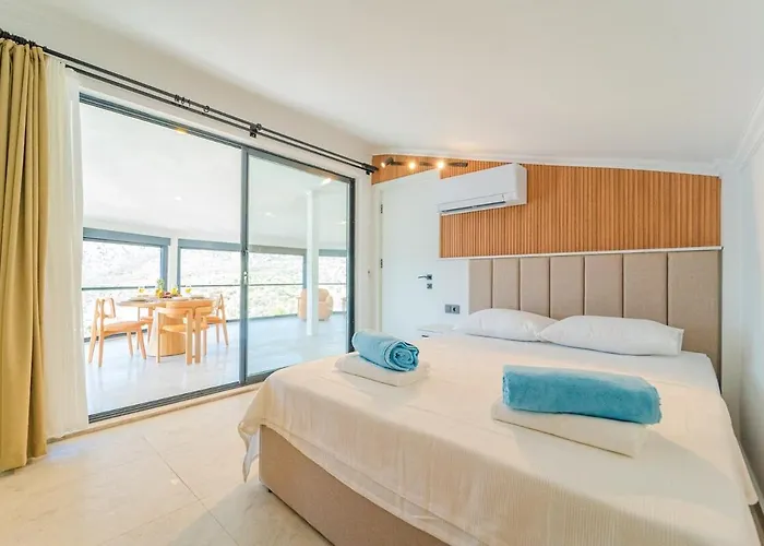 Full Sea View With Pool And Jacuzzi In Kalkan 4 Apartment Kas