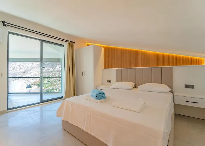 Full Sea View With Pool And Jacuzzi In Kalkan 4 Apartment