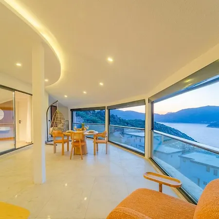 Full Sea View With Pool And Jacuzzi In Kalkan 4 קס